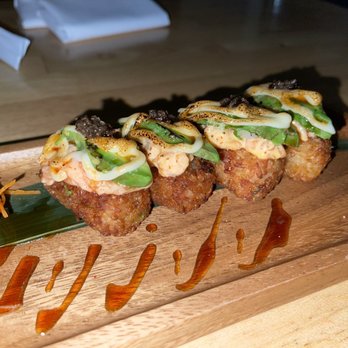 Sushi Sake Miracle Mile - Crispy rice with salmon - Japanese Near Me - Miami, Florida Sushi Sake Miracle Mile - Crispy rice with salmon - Japanese Near Me - Miami, Florida