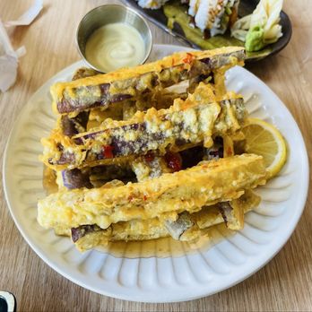 Lucky Trendy Sushi - Nasu Tempura - Sushi Bars Near Me - Chicago, Illinois Lucky Trendy Sushi - Nasu Tempura - Sushi Bars Near Me - Chicago, Illinois