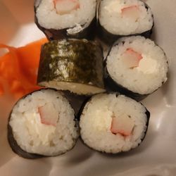 Japan House - Do we even call imitation crab and cream cheese sushi.  That's not even a California roll.