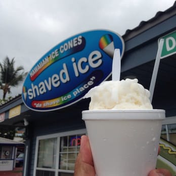 Hawaiian Ice Cones - Haupia - $4.50 - Shaved Ice Near Me - Kailua-Kona, Hawaii