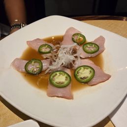 Jalapeño Yellowtail Sashimi. Jalapeño Yellowtail Sashimi.