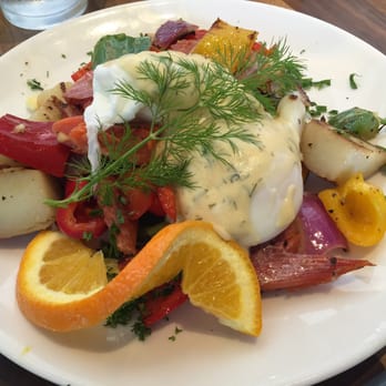 Plums Cafe - Alderwood smoked salmon hash - Breakfast & Brunch Near Me - Costa Mesa, California