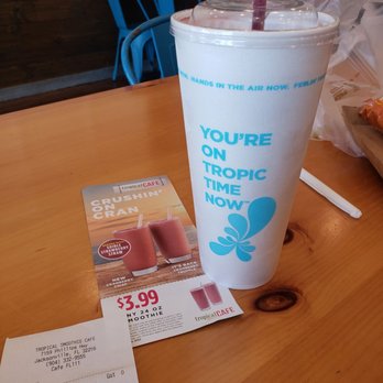 Tropical Smoothie Cafe - Mid morning treat with my boy - Sandwiches Near Me - Jacksonville, Florida Tropical Smoothie Cafe - Mid morning treat with my boy - Sandwiches Near Me - Jacksonville, Florida