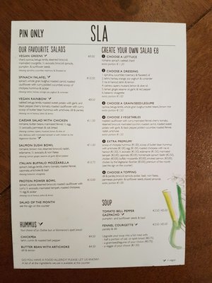 Menu photo 2 SLA Amsterdam, NH Menu photo 2 SLA Amsterdam, NH