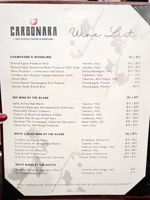 Menu photo 3 Carbonara Arlington, VA
