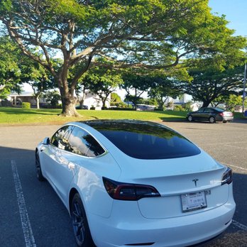 HI Tint Guy - Model 3, Full rear and sunroof tinted - Car Window Tinting Near Me - Honolulu, Hawaii