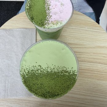 Origin Lab Coffee & Matcha - Velvet matcha cloud and strawberry matcha - Coffee & Tea Near Me - San Francisco, California