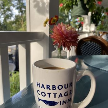 Harbour Cottage Inn - Hot coffee on a beautiful morning - Bed & Breakfast Near Me - Southwest Harbor, Maine Harbour Cottage Inn - Hot coffee on a beautiful morning - Bed & Breakfast Near Me - Southwest Harbor, Maine