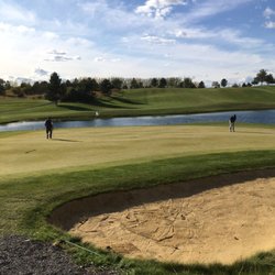 The Links at Moses Pointe - 9th hole. He sunk that one! Pure luck