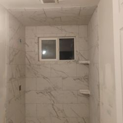 Brobilt - Walk in tile shower.