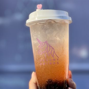 Dreamy Drinks - Grapefruit + Lychee Sparkle Soda with Boba ($5.75) - Bubble Tea Near Me - Marysville, Washington Dreamy Drinks - Grapefruit + Lychee Sparkle Soda with Boba ($5.75) - Bubble Tea Near Me - Marysville, Washington