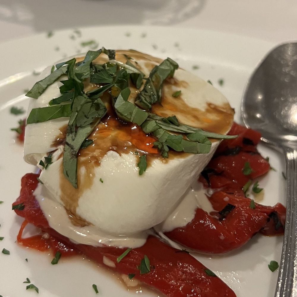 Bistro 46 - Burrata appetizer was super yummy - New American Near Me - Morristown, New Jersey