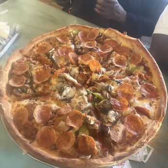 The Pan - pepperoni,mushrooms, crust were crisp and burnt, the cheese flavorless, green peppers when I asked for none. The Pan Deluxe Pizza - Pizza Near Me - Gardena, California The Pan - pepperoni,mushrooms, crust were crisp and burnt, the cheese flavorless, green peppers when I asked for none. The Pan Deluxe Pizza - Pizza Near Me - Gardena, California