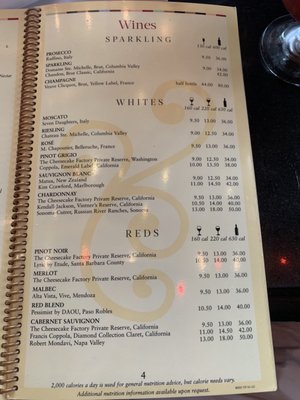 Menu photo 5 The Cheesecake Factory Nashville, TN Menu photo 5 The Cheesecake Factory Nashville, TN