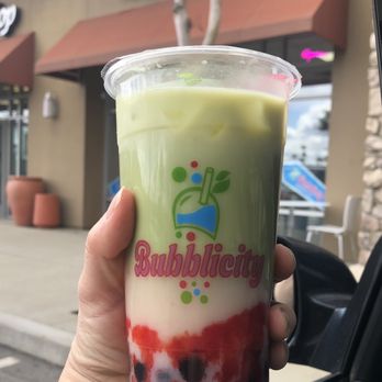 Bubblicity - Ice berry matcha latte - Coffee & Tea Near Me - Rancho Cucamonga, California