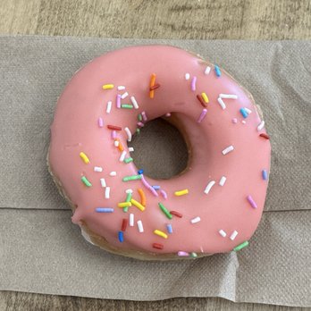 Krispy Kreme - Strawberry Iced Glazed with Sprinkles - Donuts Near Me - Union City, California