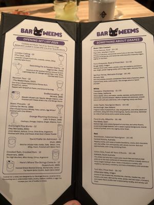 Menu photo 5 Bar Weems North Charleston, SC