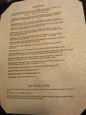 Menu photo 4 Four Shadows Chicago, IL