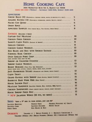 Menu photo 7 Home Cooking Cafe Harvey, LA Menu photo 7 Home Cooking Cafe Harvey, LA