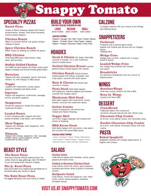 Menu photo 2 Snappy Tomato Pizza Seaman, OH Menu photo 2 Snappy Tomato Pizza Seaman, OH