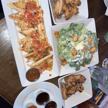 Lucky Strike Honolulu - Chicken quesadilla, grilled & fried chicken wings with a variety of sauces and a Cesar salad for two - Arcades Near Me - Honolulu, Hawaii Lucky Strike Honolulu - Chicken quesadilla, grilled & fried chicken wings with a variety of sauces and a Cesar salad for two - Arcades Near Me - Honolulu, Hawaii