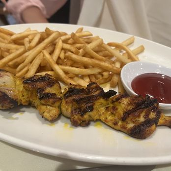 Elia - Kids dinner plate - chicken kabob and fries - Greek Near Me - Pleasanton, California