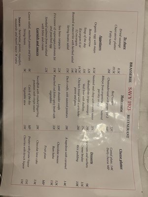 Menu photo 3 Chez Savy Paris, 75 Menu photo 3 Chez Savy Paris, 75