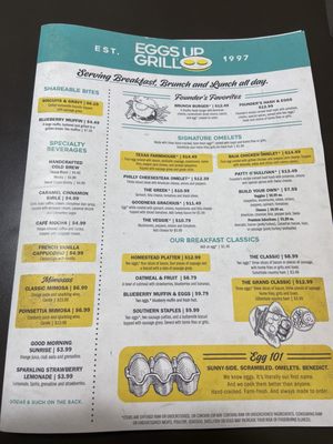 Menu photo 1 Eggs Up Grill Simpsonville, SC Menu photo 1 Eggs Up Grill Simpsonville, SC