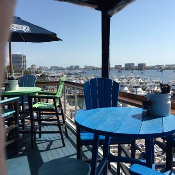 Tailfins Waterfront Grill - View from the top level. We were a bit early for lunch. It filled up quickly. - Seafood Near Me - Destin, Florida Tailfins Waterfront Grill - View from the top level. We were a bit early for lunch. It filled up quickly. - Seafood Near Me - Destin, Florida