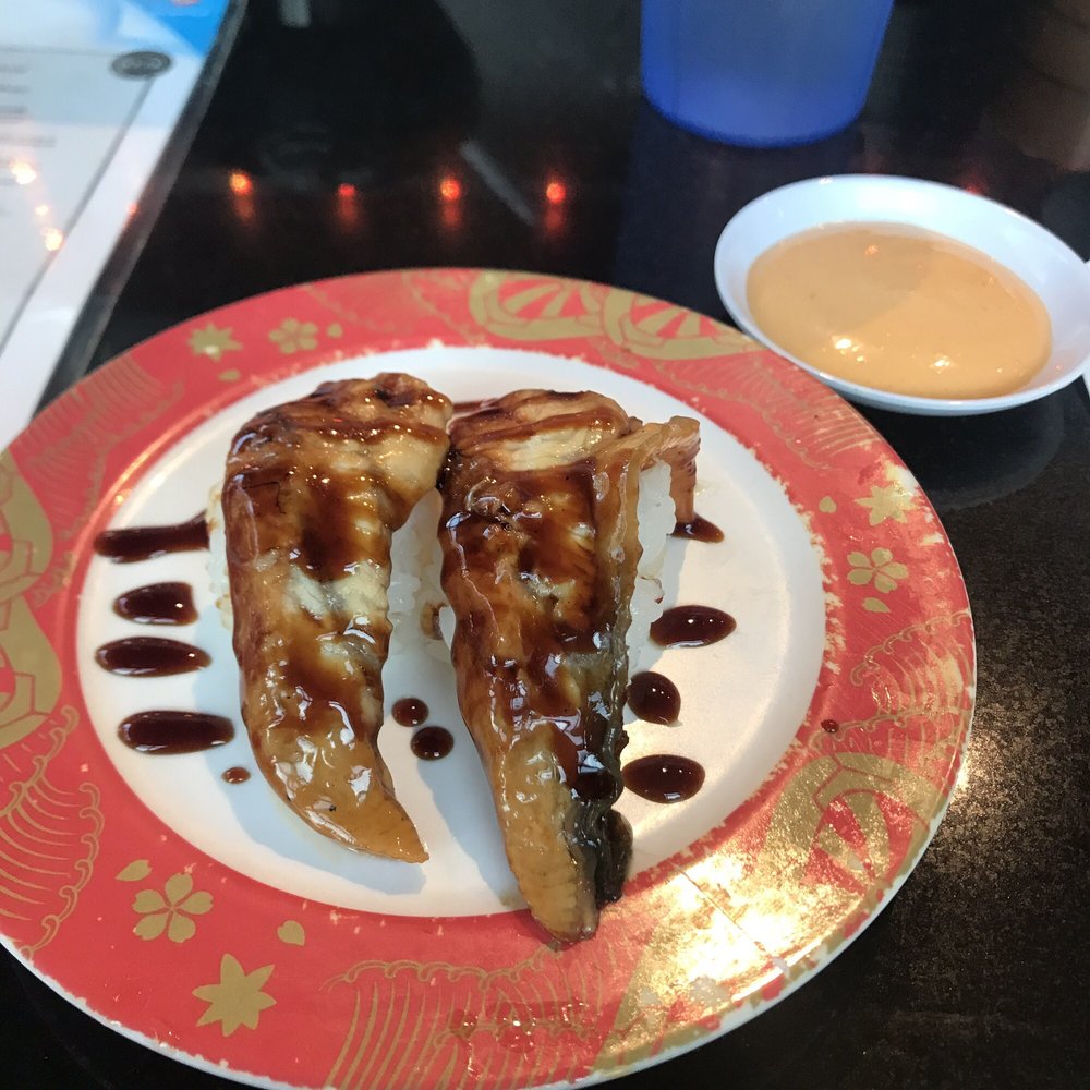 Kuru Kuru Sushi - Eel nigiri - Sushi Bars Near Me - Bellingham, Washington Kuru Kuru Sushi - Eel nigiri - Sushi Bars Near Me - Bellingham, Washington