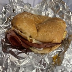 Sob Bagel and Delicatessen - Taylor ham on Kaiser roll