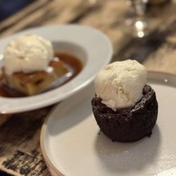 The Winding Stair - Bread and butter pudding, Dark Chocolate Fondant