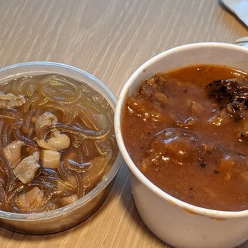 Young's Fish Market - chicken long rice and beef stew - ate the tripe before pic! :) - Hawaiian Near Me - Honolulu, Hawaii Young's Fish Market - chicken long rice and beef stew - ate the tripe before pic! :) - Hawaiian Near Me - Honolulu, Hawaii