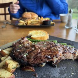 Club One - Ribeye steak and French dip sandwich