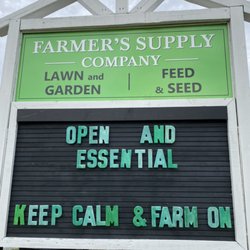 Farmers Supply - Farmers Supply is an Essential business and not part of the Governor's shutdown