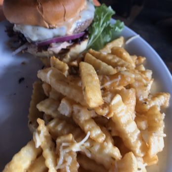 Doc Sullivan's - Forty fries (garlic, parm butter sauce) - not much flavor. Burger special: steak burger. - Chicken Wings Near Me - Buffalo, New York