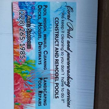Coral Pools - Business card info - Pool Cleaners Near Me Coral Pools - Business card info - Pool Cleaners Near Me