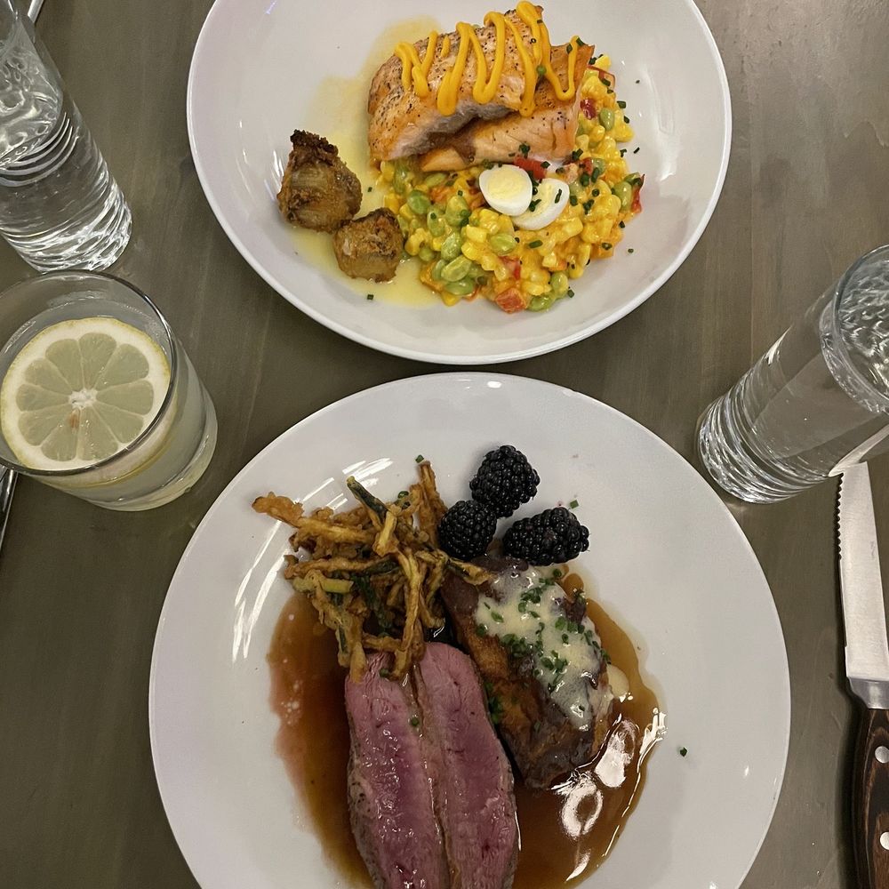 Maison Cheryl - Duck, Salmon (Arlington Restaurant Week 2023) - French Near Me - Arlington, Virginia