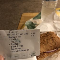 A meatball sub on wheat bread?