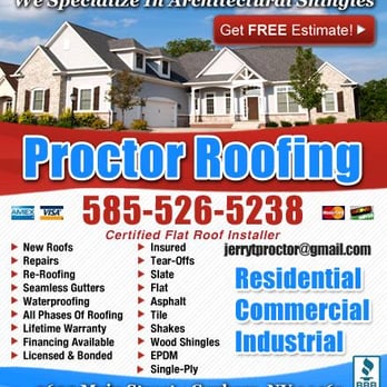 Proctor Enterprises - Proctor Roofing Powered By YellowPageCity.com  - Roofing Near Me - Stanley, New York