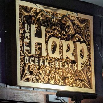 The Harp - Cool Harp wood piece. - Irish Near Me - San Diego, California The Harp - Cool Harp wood piece. - Irish Near Me - San Diego, California