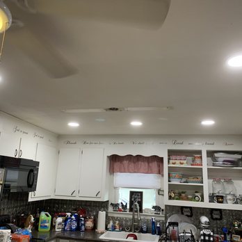 Byars Home Improvements - Added can lights in kitchen - Mobile Home Repair Near Me Byars Home Improvements - Added can lights in kitchen - Mobile Home Repair Near Me