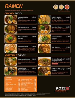 Menu photo 1 Kozi Sushi&Ramen Conyers, GA Menu photo 1 Kozi Sushi&Ramen Conyers, GA