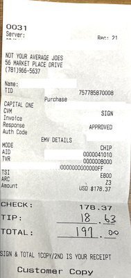 Not Your Average Joe's - Waltham by null