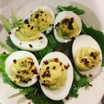 Severn Inn - The deviled eggs had a little jalapeño kick but it was perfect - Seafood Near Me - Annapolis, Maryland