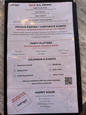 Menu photo 6 Sidetrack Bar + Grill Pleasanton, CA