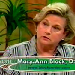 The Block Center - Dr. Mary Ann Block on Television