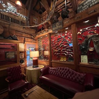 The Angus Barn - Sitting room... huge collection. - Steakhouses Near Me - Raleigh, North Carolina