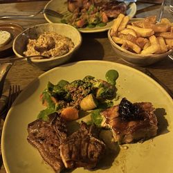 Stockhorn by the rex - Lamb cutlets, pork belly