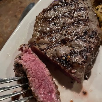 Finn's Fish House - PERFECT rare steak - THANK YOU!!! - Seafood Near Me - Seaside, Oregon